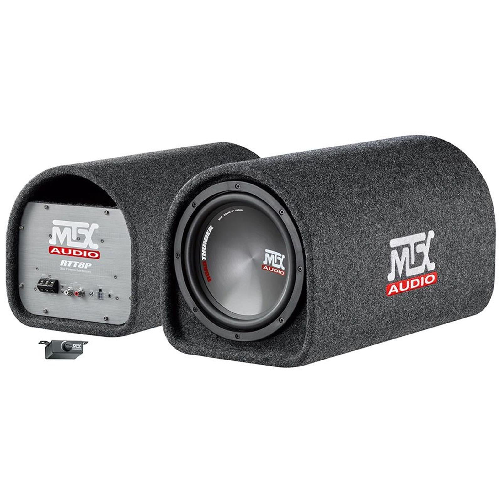 MTX RTP8P - Road Thunder 8" 240 Watts Powered Car Bass Tube Subwoofer