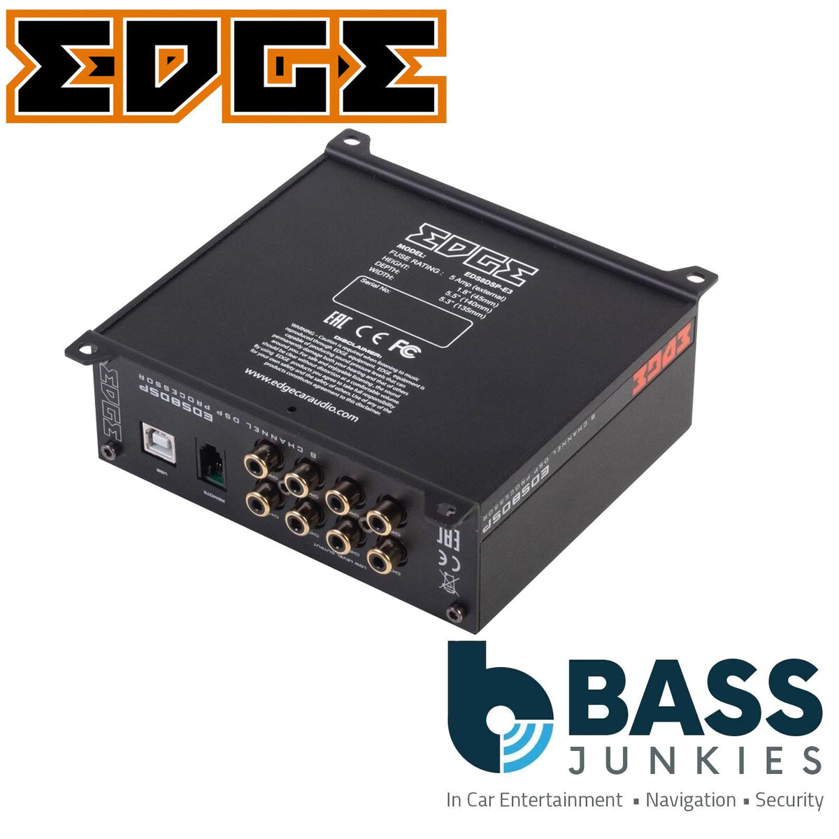 EDGE EDS8DSP-E3 - 8 Channel RCA Digital Signal Processor DSP Car Audio Amplifier