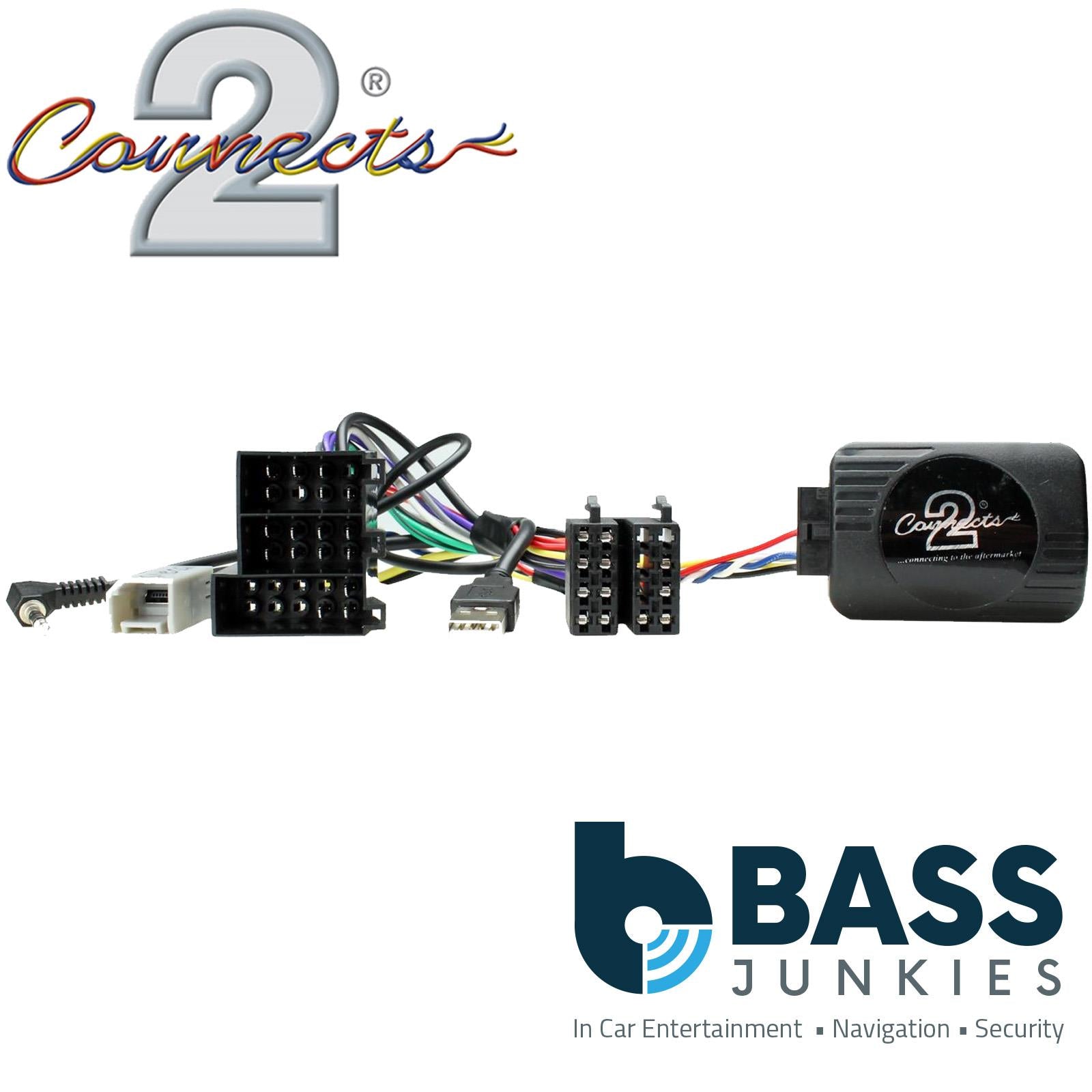 Connects2 CTSJD001.2 - John Deere Tractor Car Stereo Steering Wheel Interface Lead