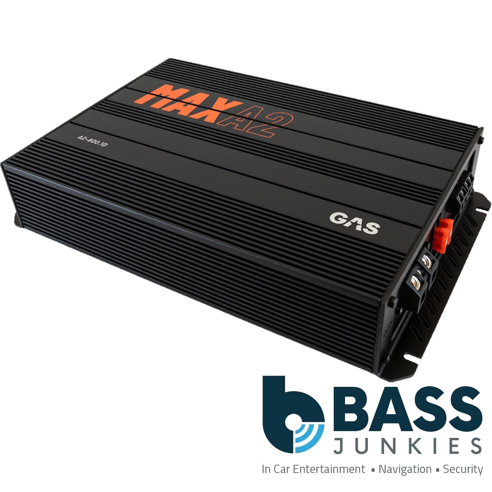 GAS MAX A2-800.1DL - Max Series 800 Watts Max Bass Mono Car Amp Amplifier