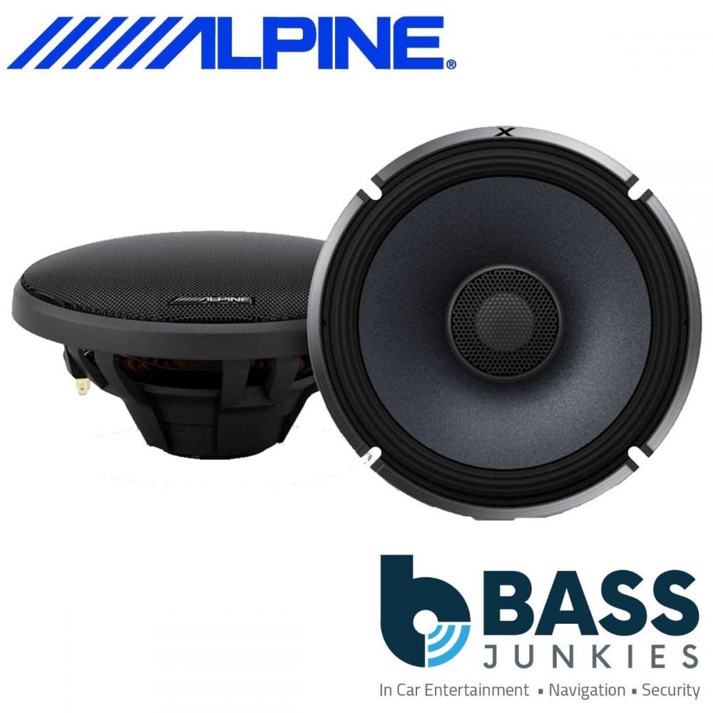 Alpine X-Series X-S65 6.5" 16.5cm 330 Watts 2 Way Coaxial Car Speakers (Pair)