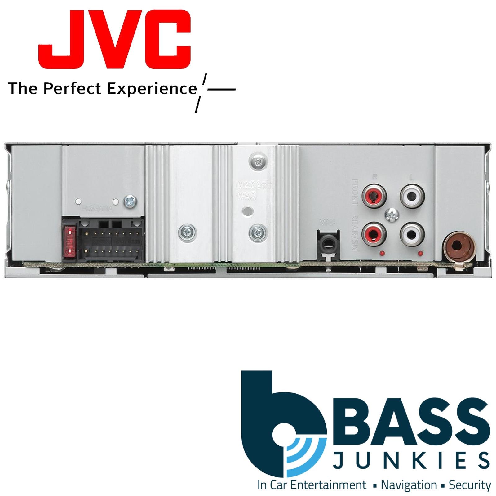JVC REFURBISHED Premium Mechless Tuner Bluetooth, iPhone|Android|Spotify [USB|Steering Wheel Controls ] Bluetooth 2 Phones Full-Time Connection with Voice Dialing iPod/iPhone Music Playback