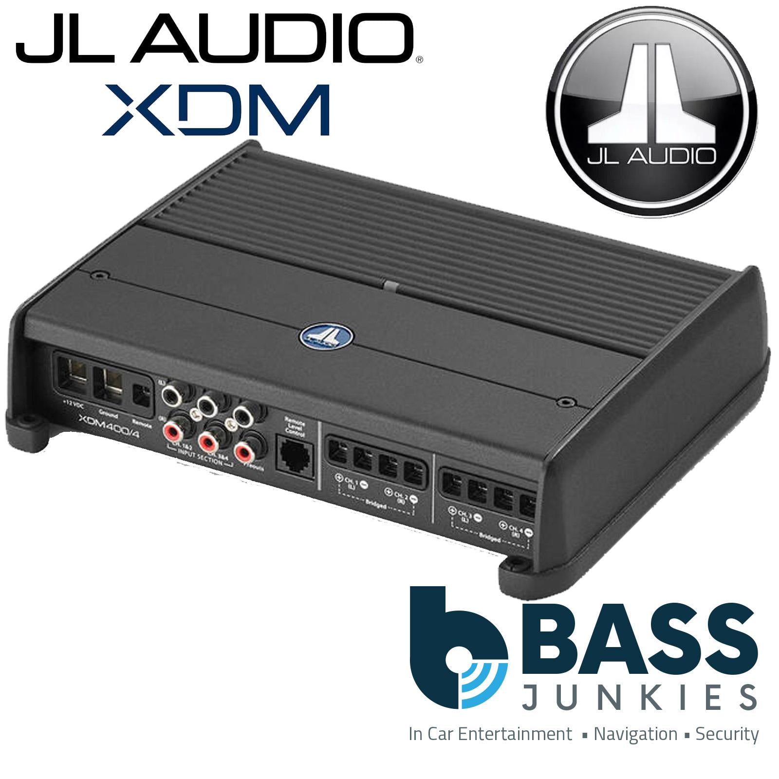 JL Audio XDM400/4 - XDM Series Class D 4 Channel Amp 400 Watts Car Amplifier