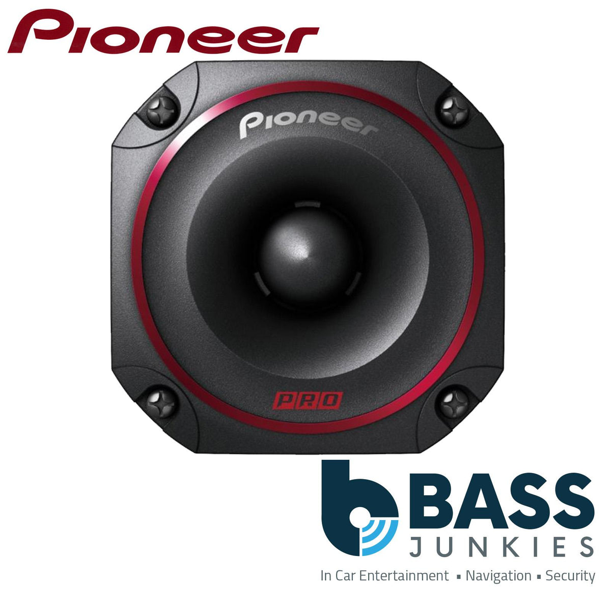 Pioneer TS-B351PRO - P.R.O. Series 3.5" 87mm 600 Watts Titanium Bullet Tweeters Pair