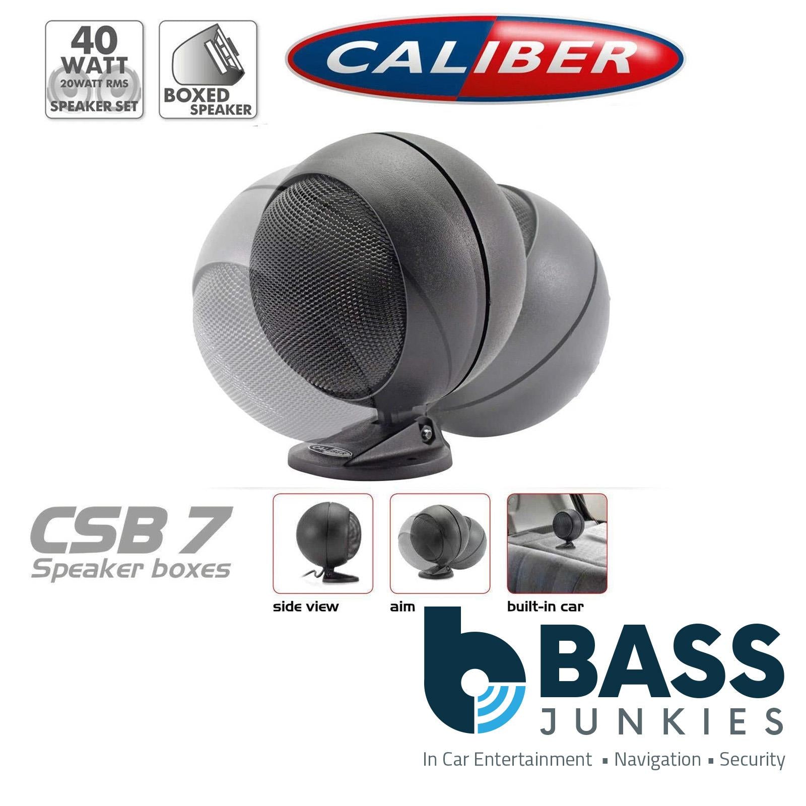 Caliber CSB7 - 40 Watts Car Motorhome Tractor Camper Van Boat Pod Sphere Box Speakers