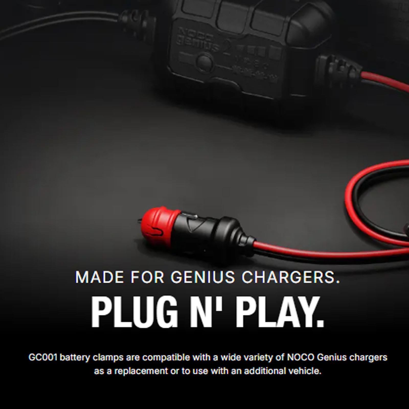 NOCO GC003 - X-Connect 12V Male Plug Adapter 20A Fused LED Indicator
