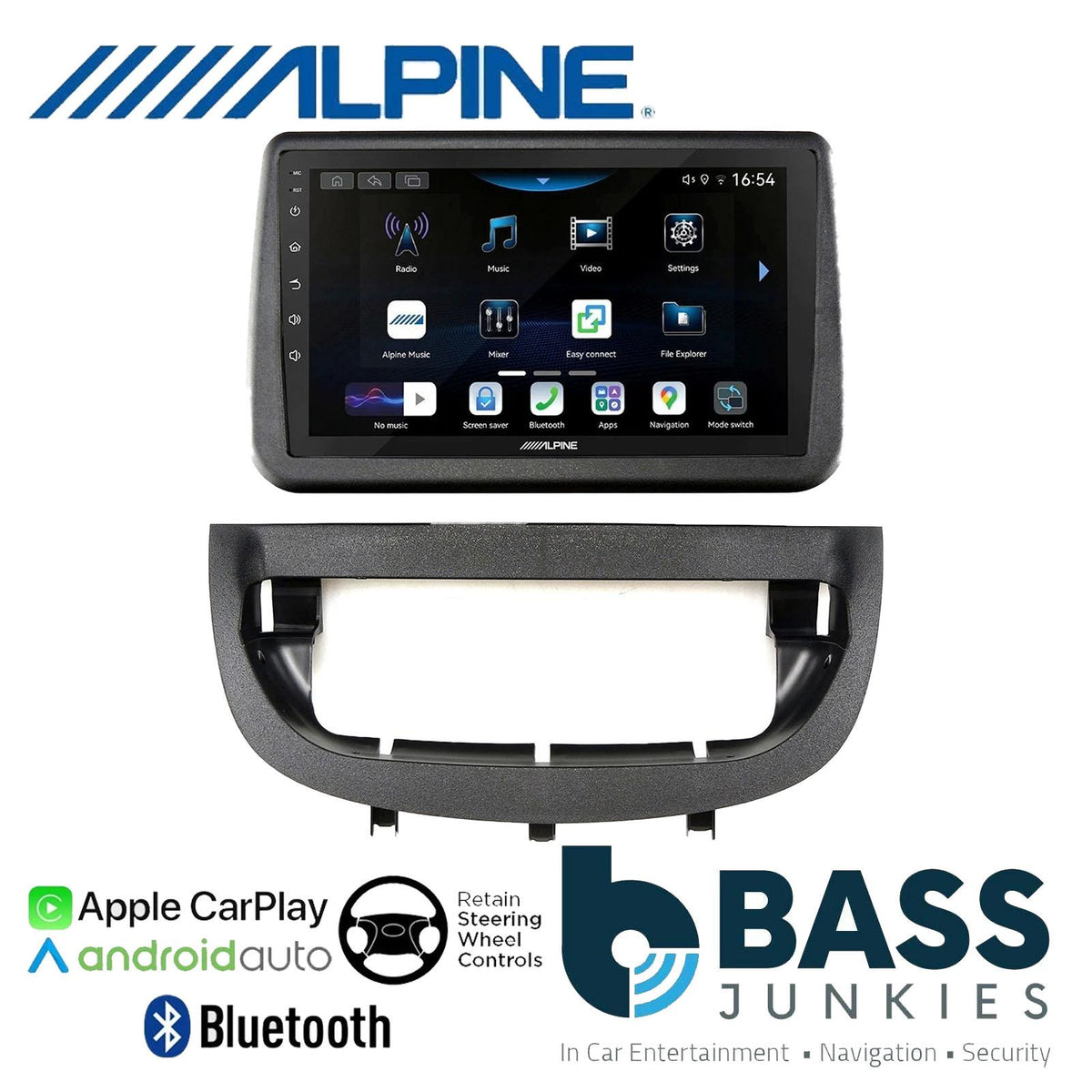 Alpine 9" CarPlay Android Car Stereo Fitting Kit For Mazda 3 Axela 2014 - 2019