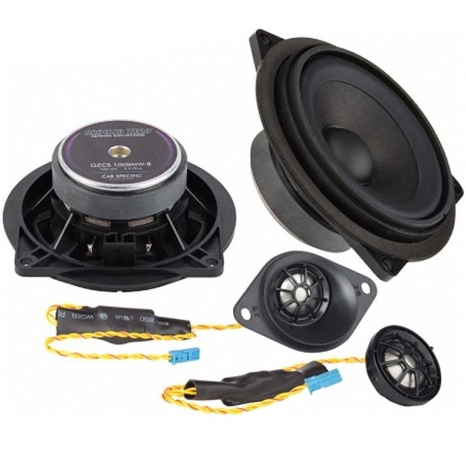 GROUNDZERO GZCS 100BMW-B - 4" Inch BMW 5 Series F10 F11 F18 2-Way Component Front Car Speakers
