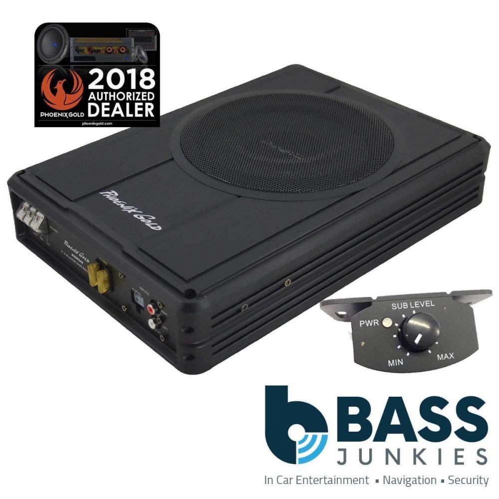 Phoenix Gold Z8150 - Z Series 8" Inch 150 Watts Underseat Active Amplified Car Sub Subwoofer Enclosure