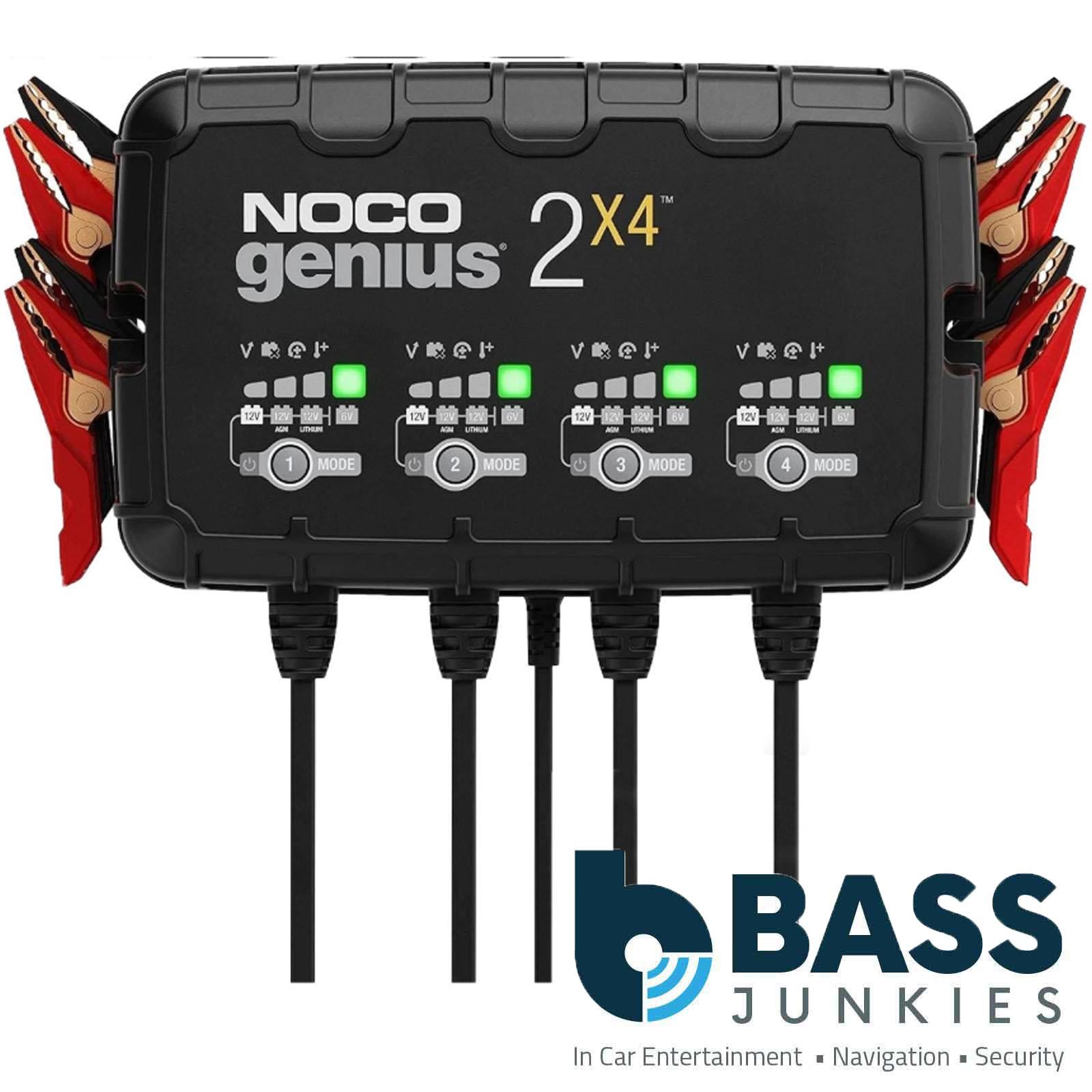 NOCO GENIUS2X4 - 8A 4 Bank Smart Battery Charger 6V 12V Lithium AGM EFB Gel