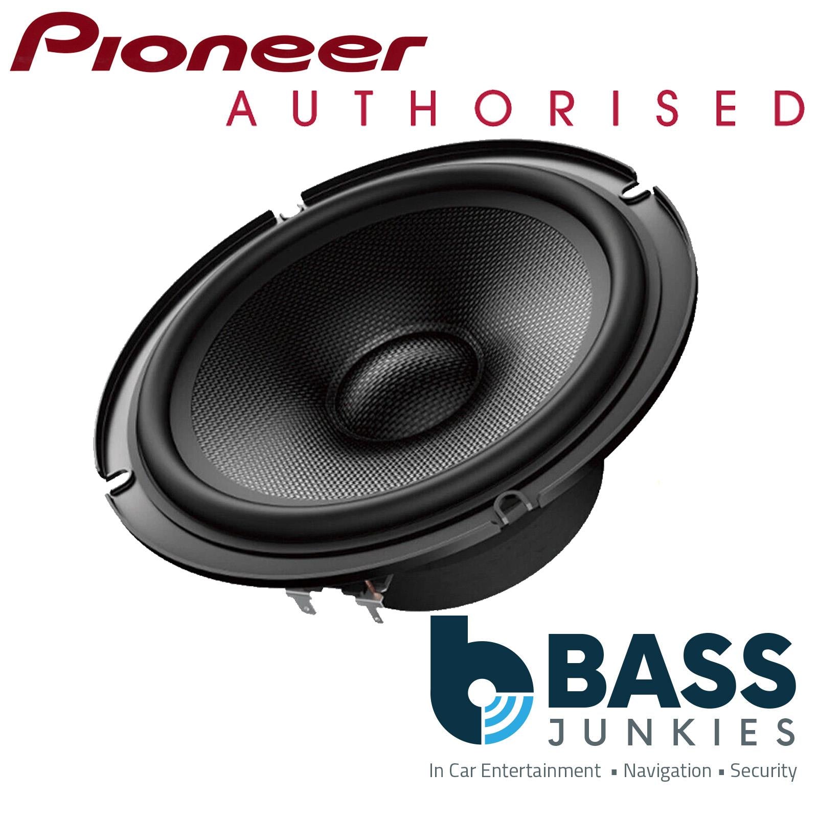 Pioneer TS-Z65CH - 660 Watts 6.5" 17cm Hi Res Audio 2 Way Component Kit Car Door Speakers