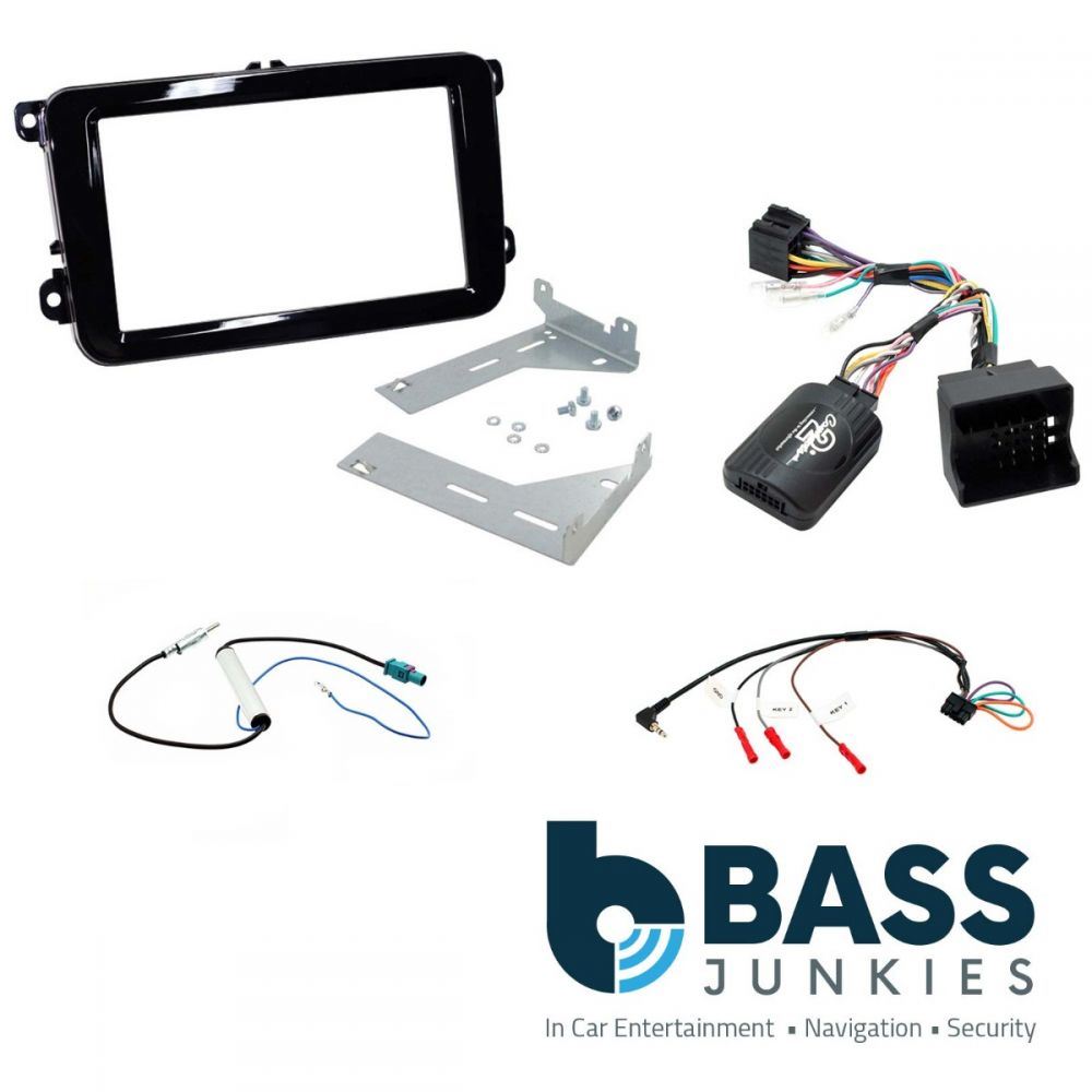 Connects2 CTKVW20 - Volkswagen EOS Tiguan Golf Double Din Fascia Installation Kit