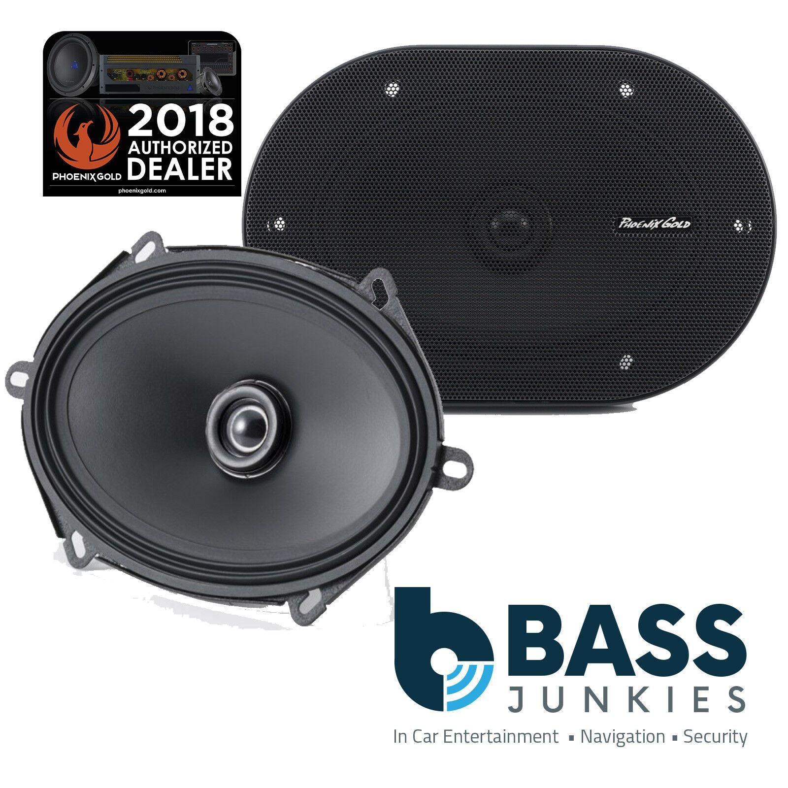 Phoenix Gold Ti2 57PS - Ti2 Series 5" x 7" Inch 100 Watts Coaxial Car Audio Speaker
