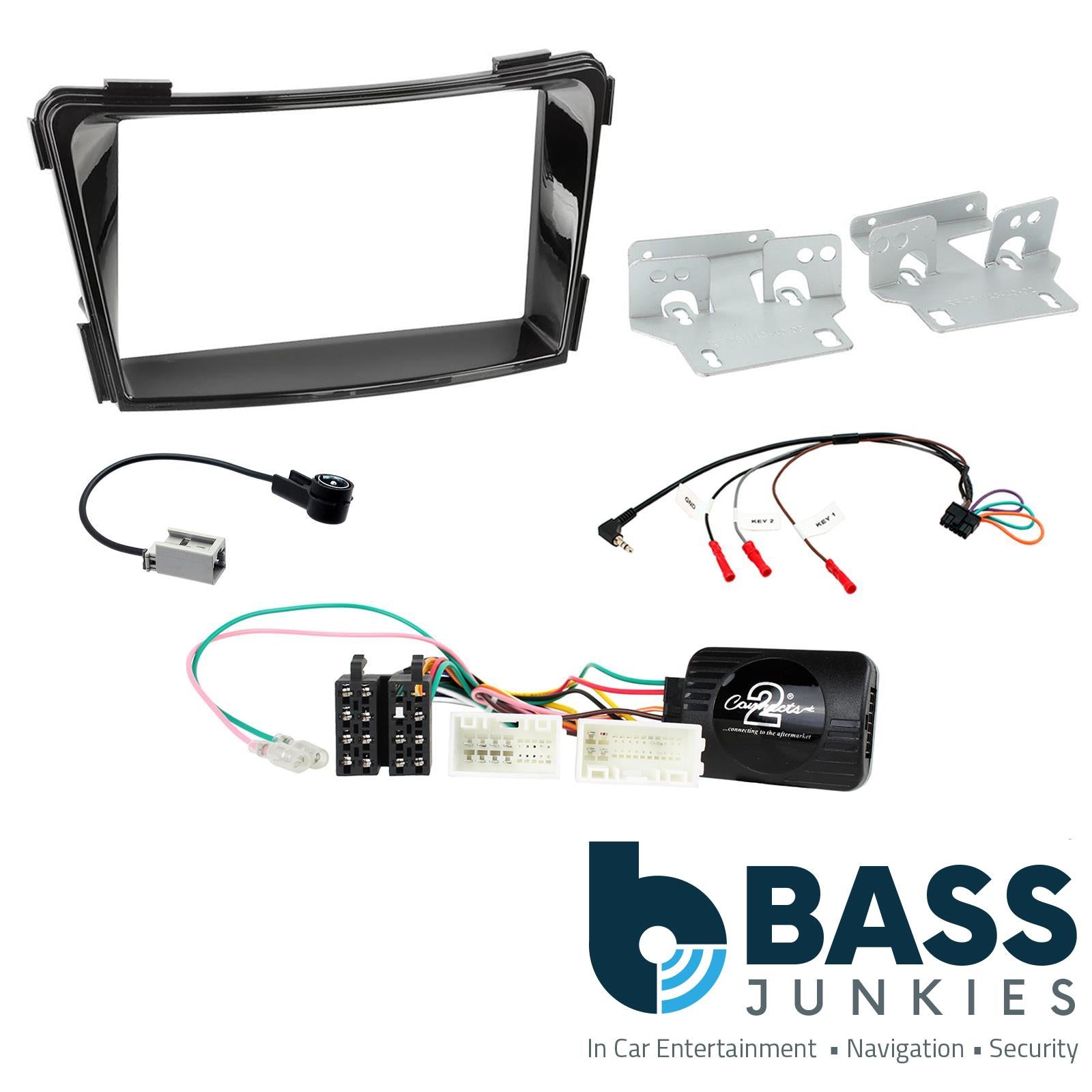 Connects2 CTKHY17 Hyundai i40 2011 On Double Din Car Fascia Steering Wheel Interface Kit
