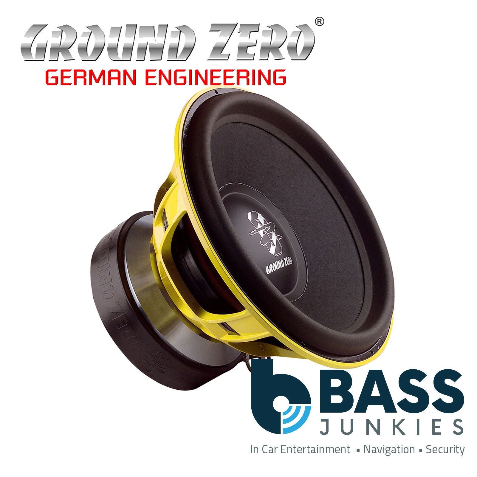 Ground Zero GZPW 18SPL - 18” Inch 46cm 10,000 Watts SPL Dual 1-Ohm Car Sub Subwoofer