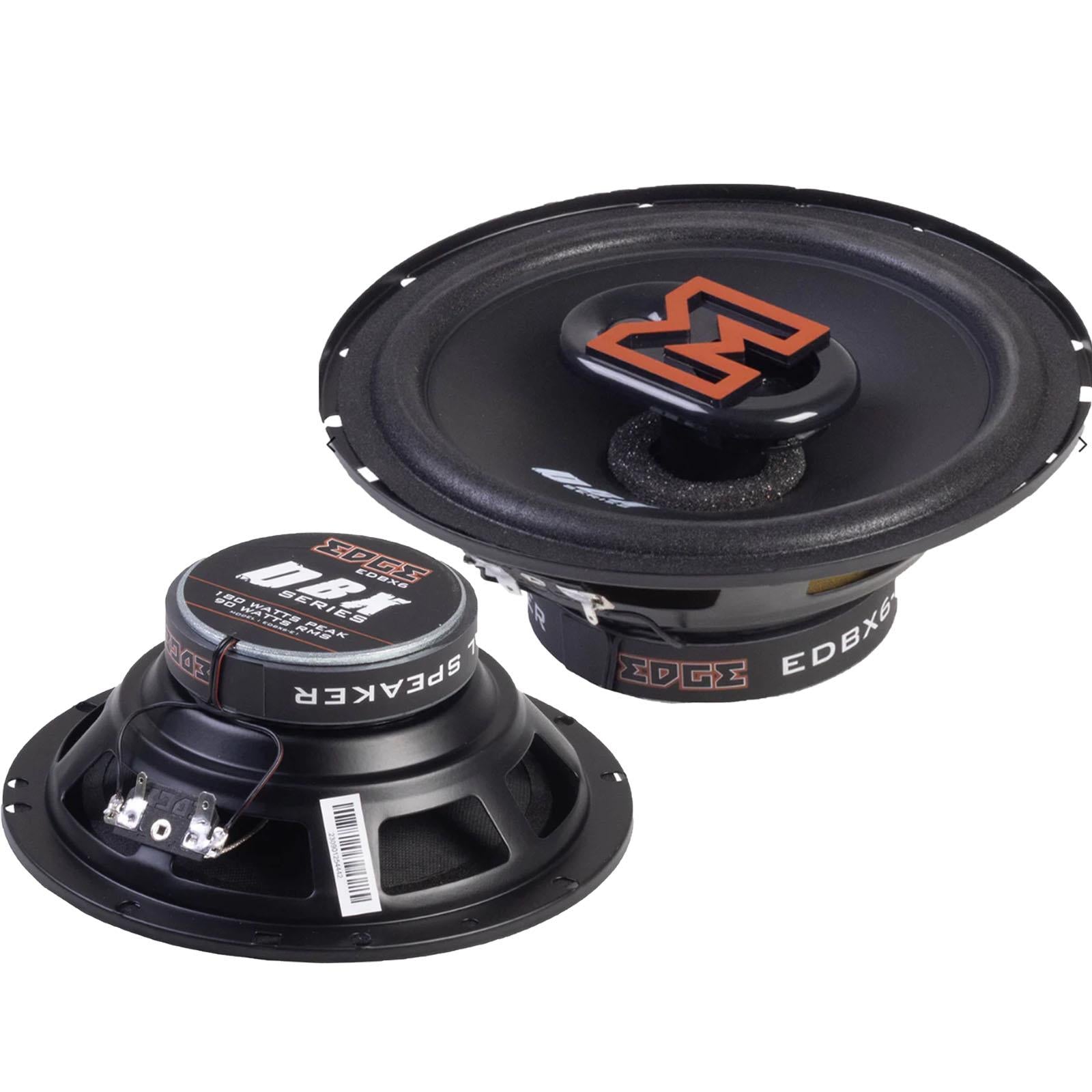 Edge EDBX6-E1 - 6.5" 360 Watts 3-Way Coaxial Front Rear Car Door Speakers