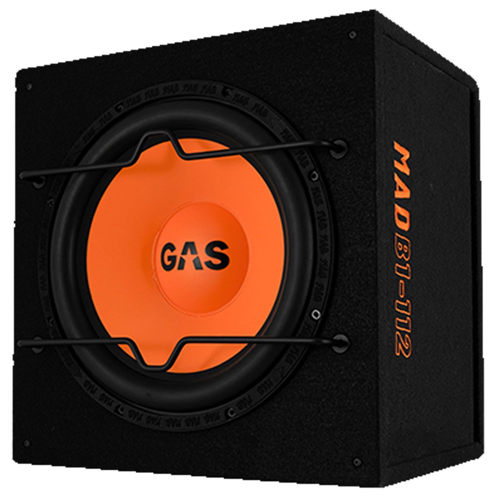 Gas MAD B1-112 - 600 Watts 12 Inch 30cm Vented Enclosure Car Subwoofer