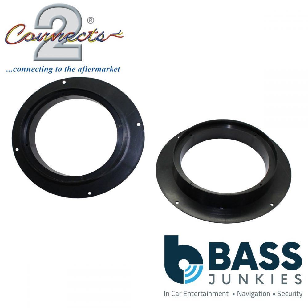 Connects2 CT25AU14 - Audi A3 Q5 165mm 16.5cm 6.5" Front Door Car Speaker Adapter Brackets