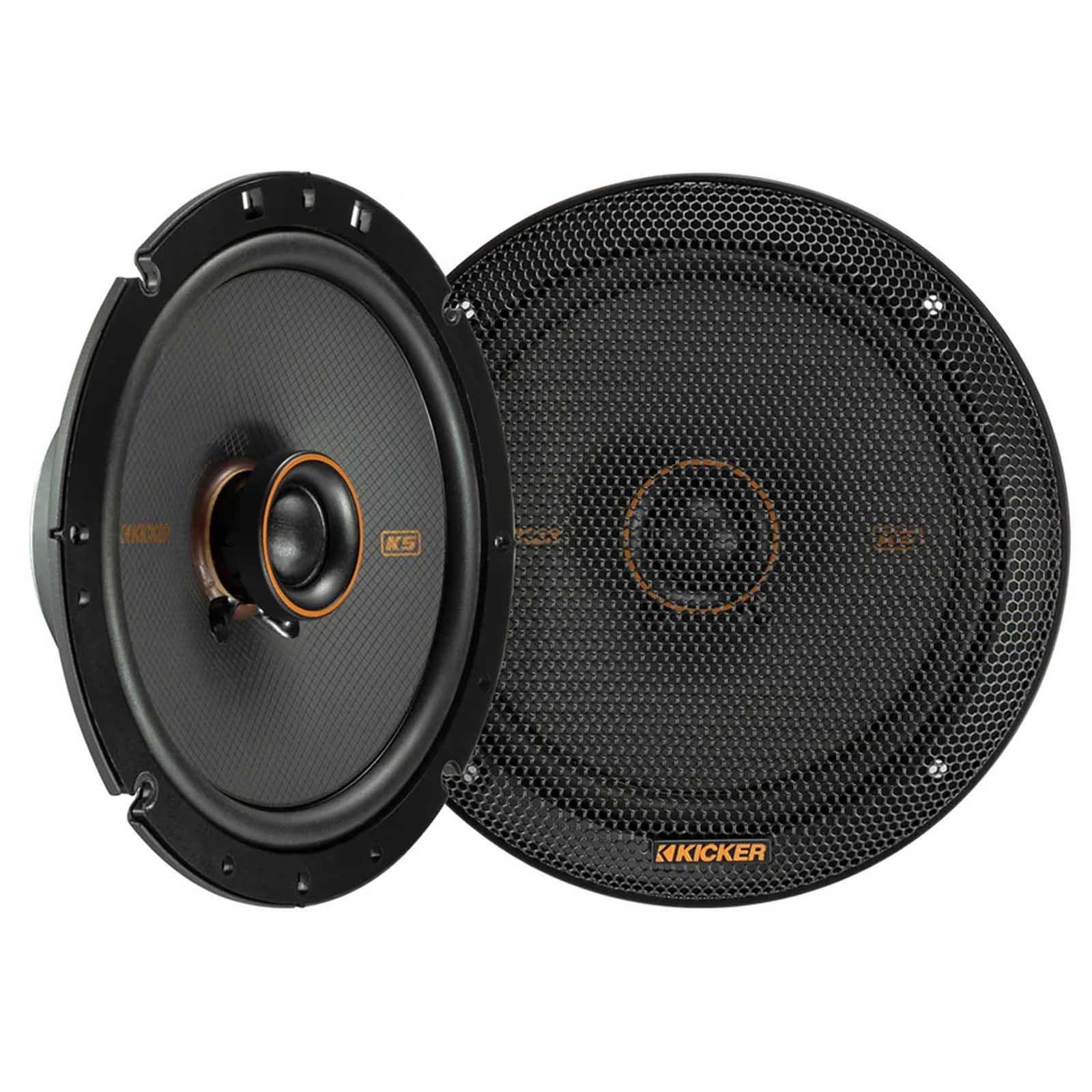 Kicker 51KSC6704 - 6.75" 200 Watts 2-Way Coaxial Front Rear Door Speakers