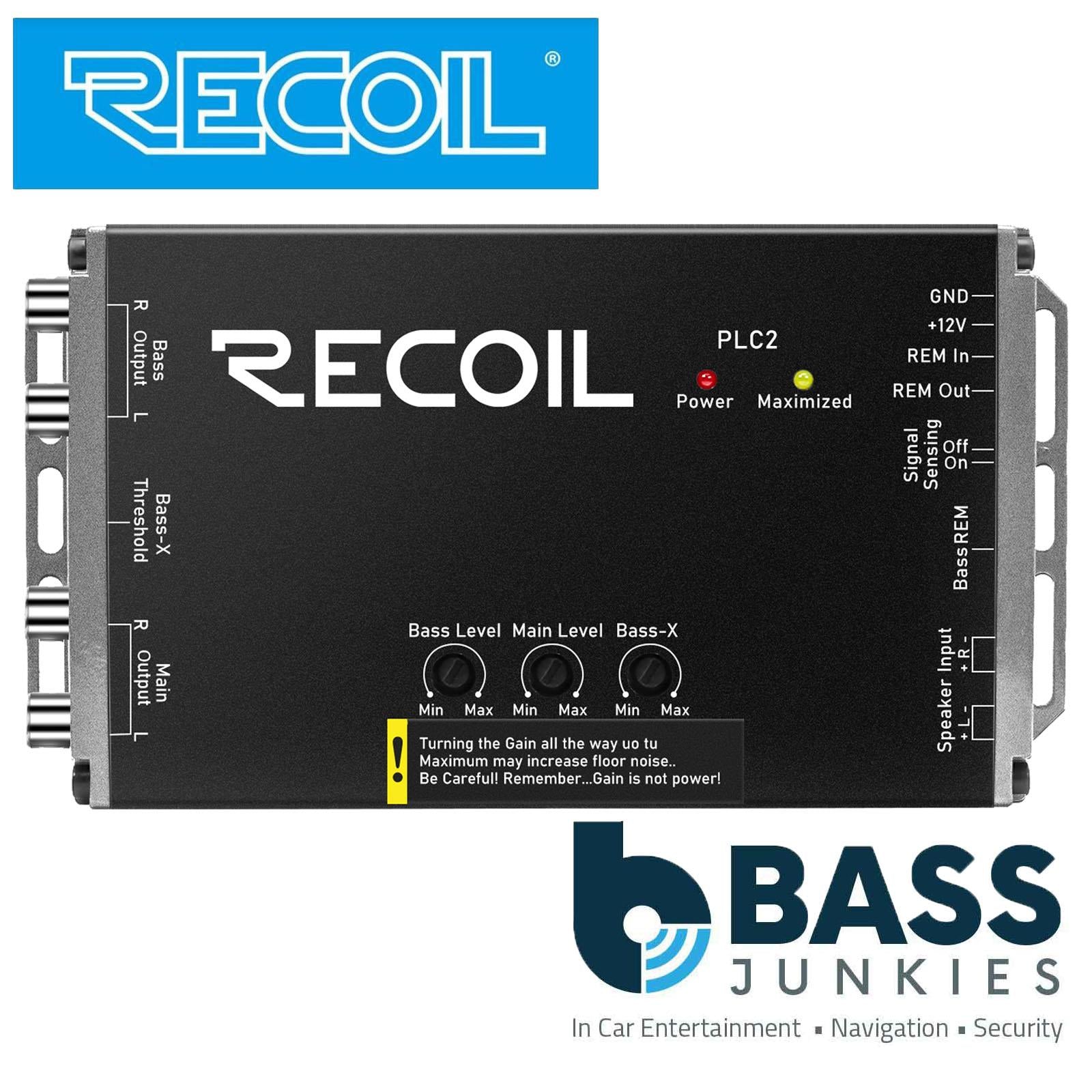 Recoil PLOC2 - 2-Channel Line Output Converter & Bass Boost Voltmeter Remote