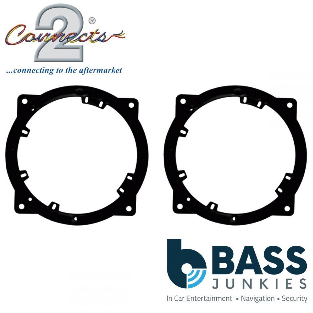 Connects2 CT25HY07 - Hyundai Azera Sonata 150-170mm 6"-6.5" Front and Rear Car Speaker Adapter Brackets