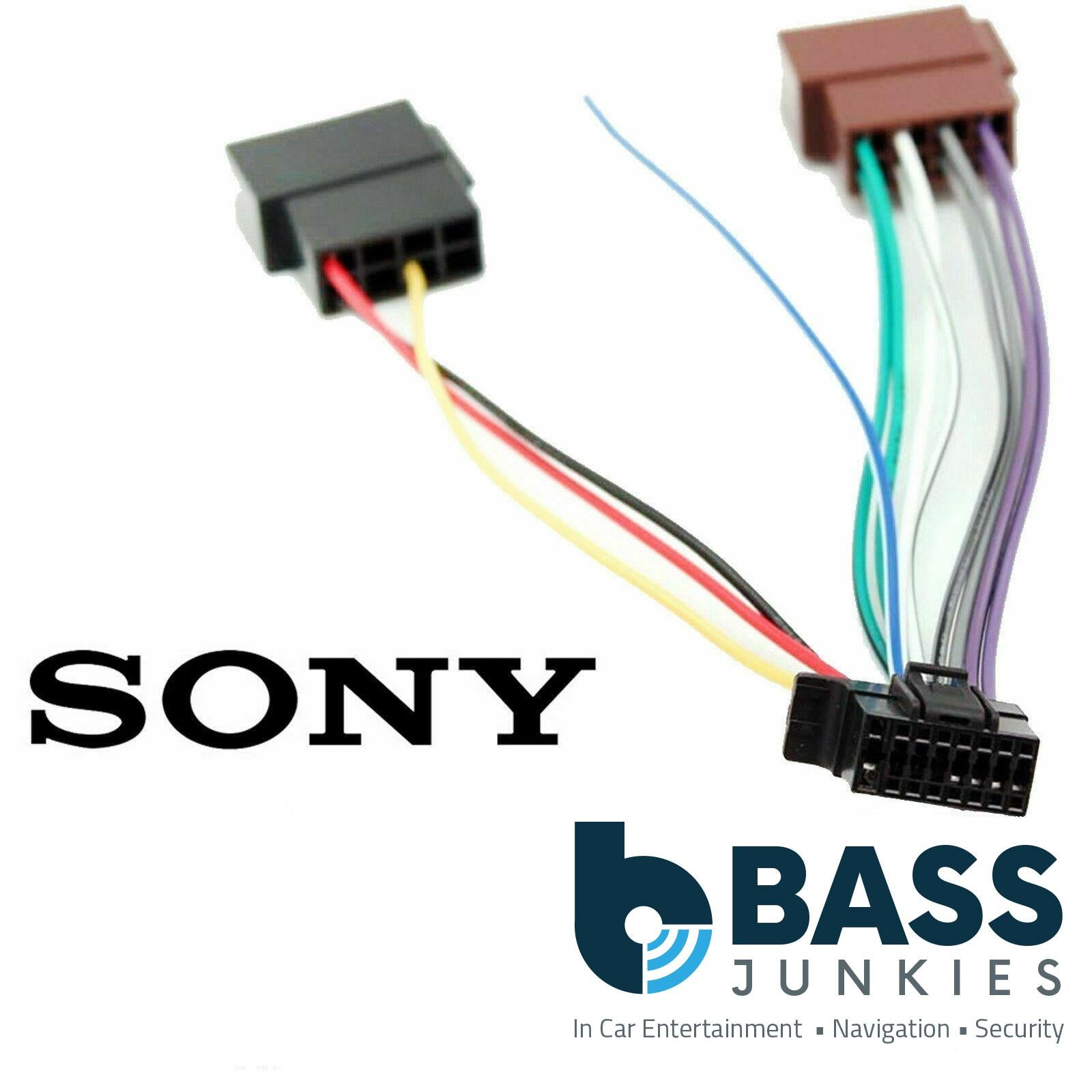 Sony NEW STYLE 16 Pin Car Stereo Wiring Harness ISO Sony Car Stereo Power Lead
