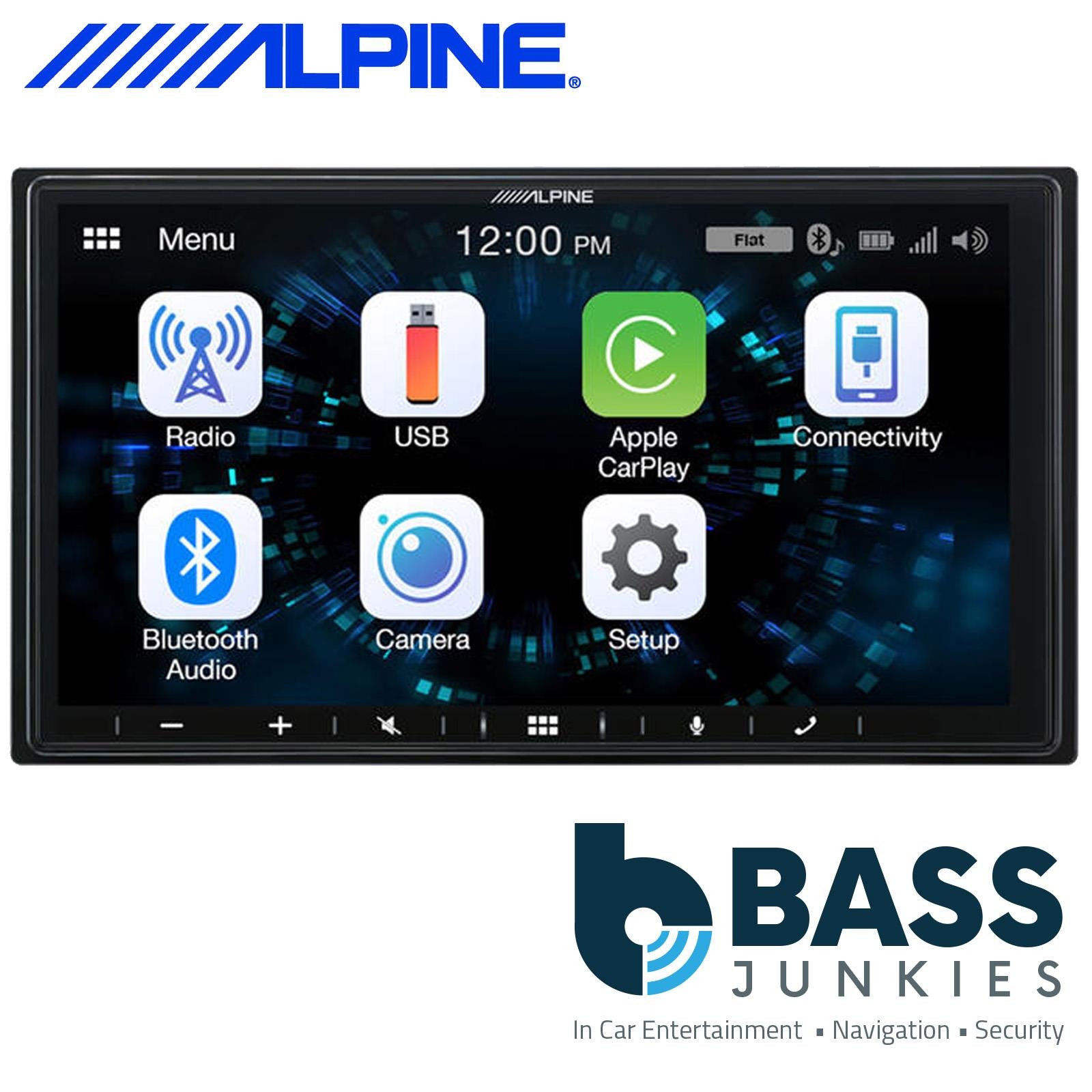 Alpine iLX-W650BT Apple CarPlay Android Auto Bluetooth Shallow Mount Car Screen