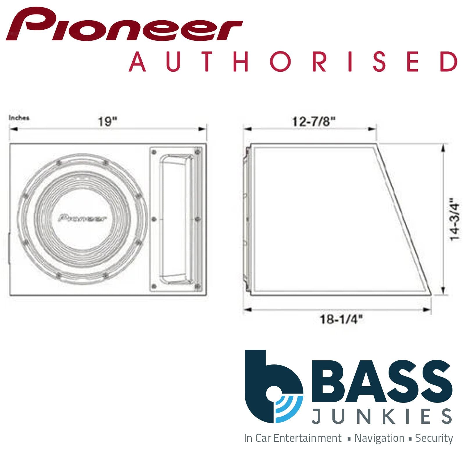 Pioneer TS-A300B - 12" 1500 Watts Passive Slot Ported Car Sub Subwoofer Bass Box