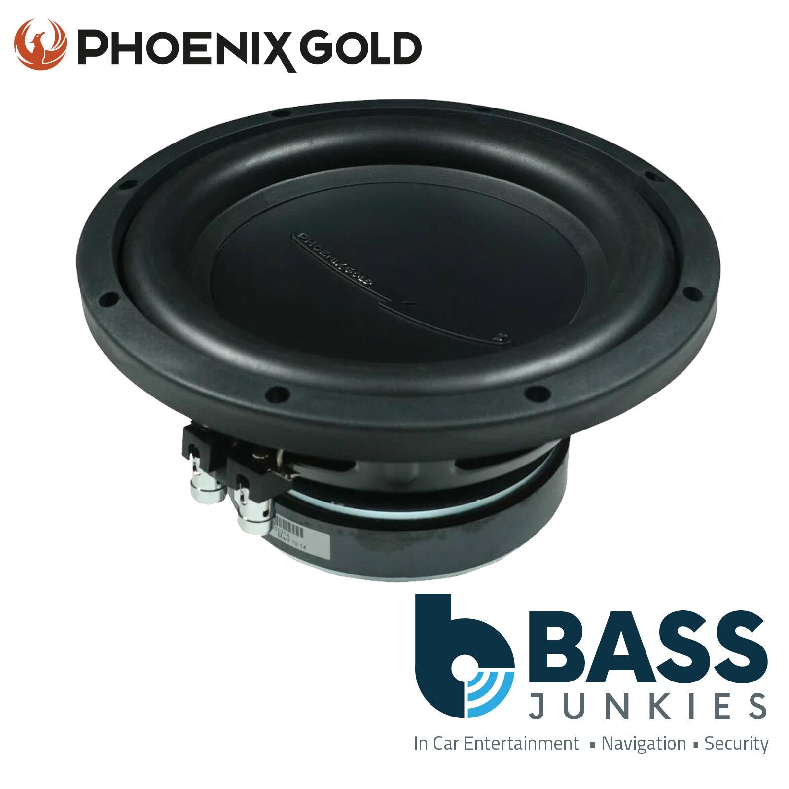 Phoenix Gold Z8S4 - 450 Watts 20cm 8" Inch 4 Ohm Single Voice Coil Car Subwoofer