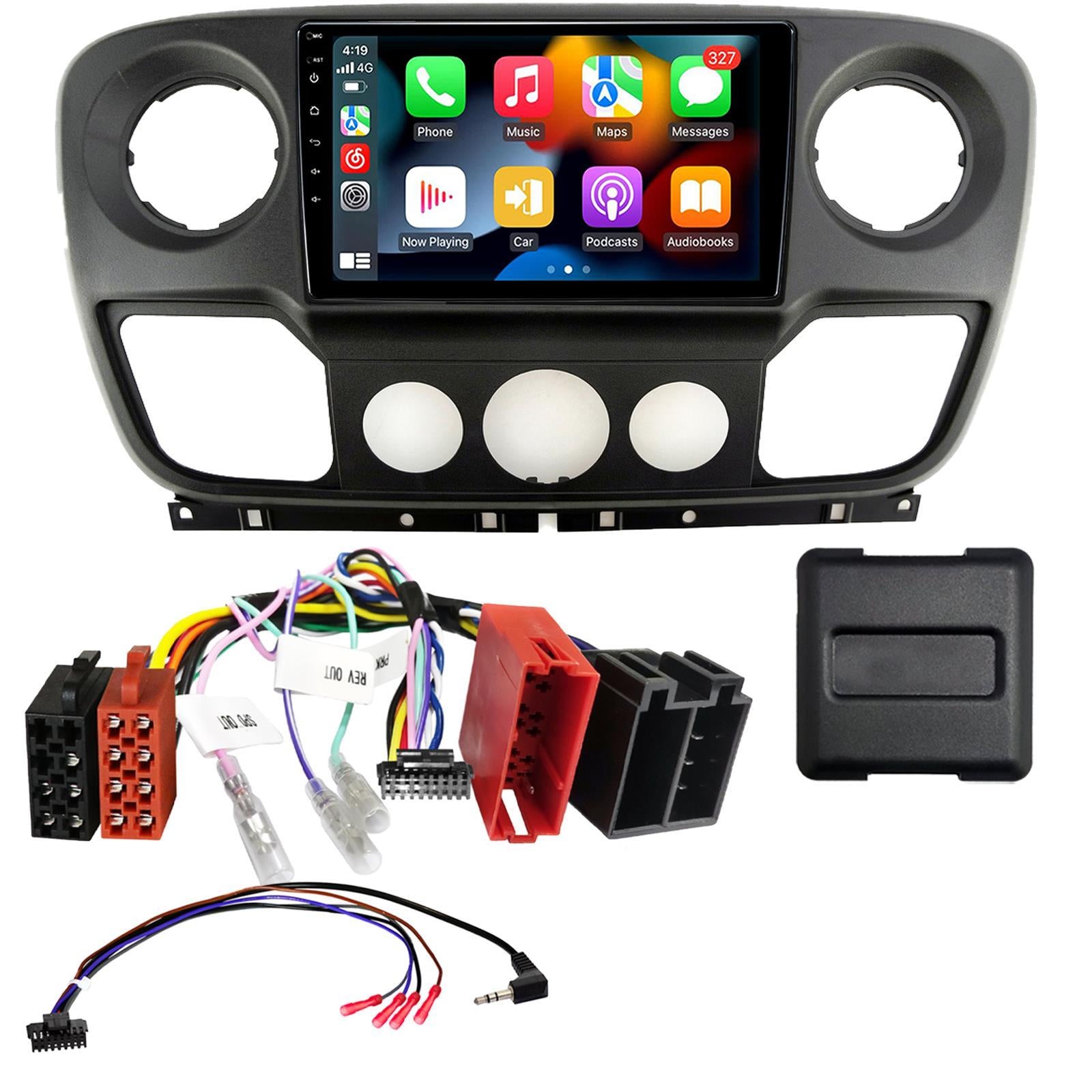 UPGRADED 9" CarPlay Android Car Stereo Kit For Nissan NV400 Vaux Movano Renault