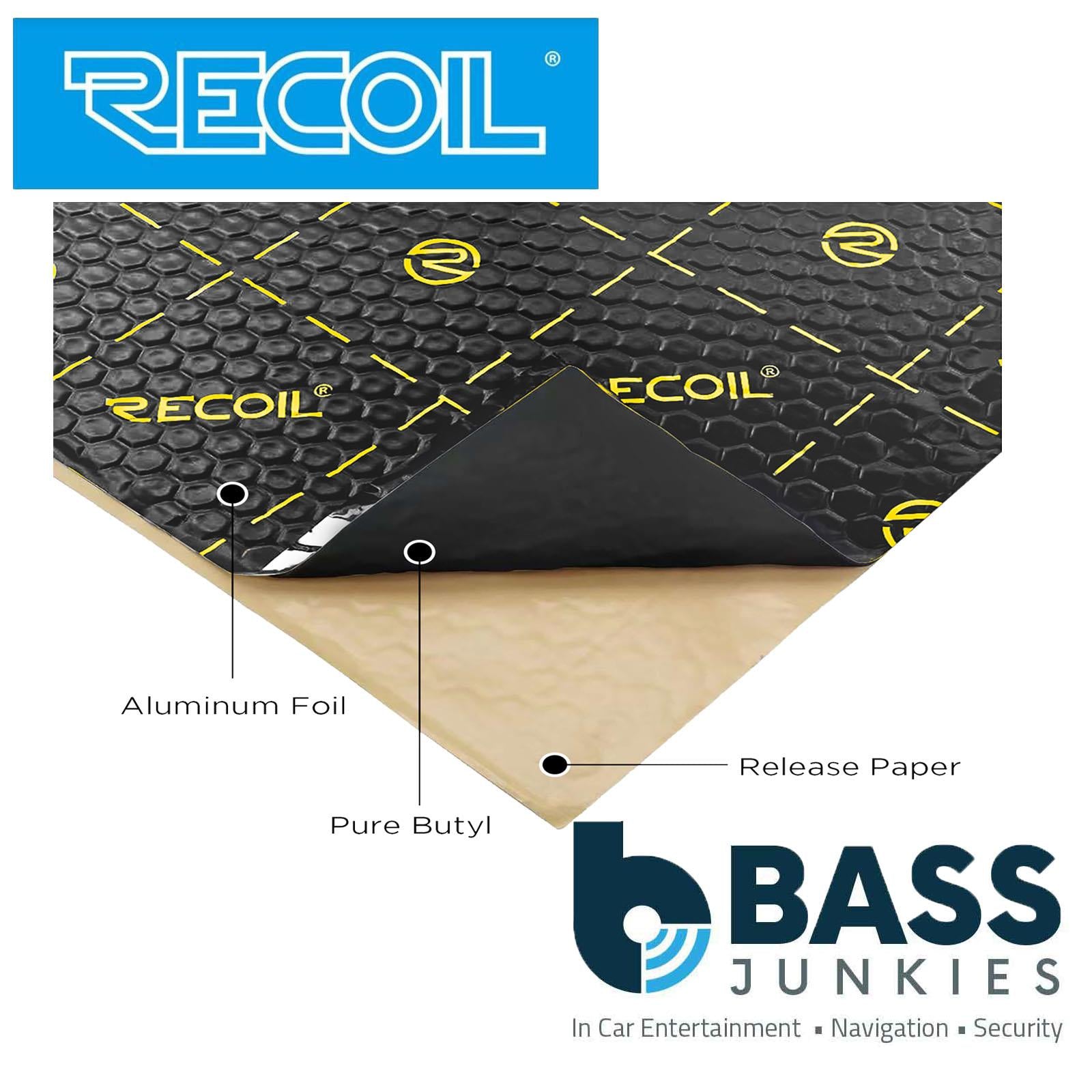 Recoil XLBK - 18″x32″ 9pcs 36sqft Car & Van Bulk Pack Sound Deadening Material