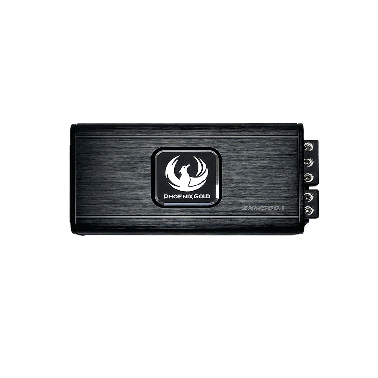 PHOENIX GOLD ZXM500.1 1000 Watt Class D Mono Car Mini Micro Subwoofer Amplifier 360 Watts @ 2 Ohms, 240 Watts @ 4 Ohms, 500 Watts RMS @ 1 Ohms