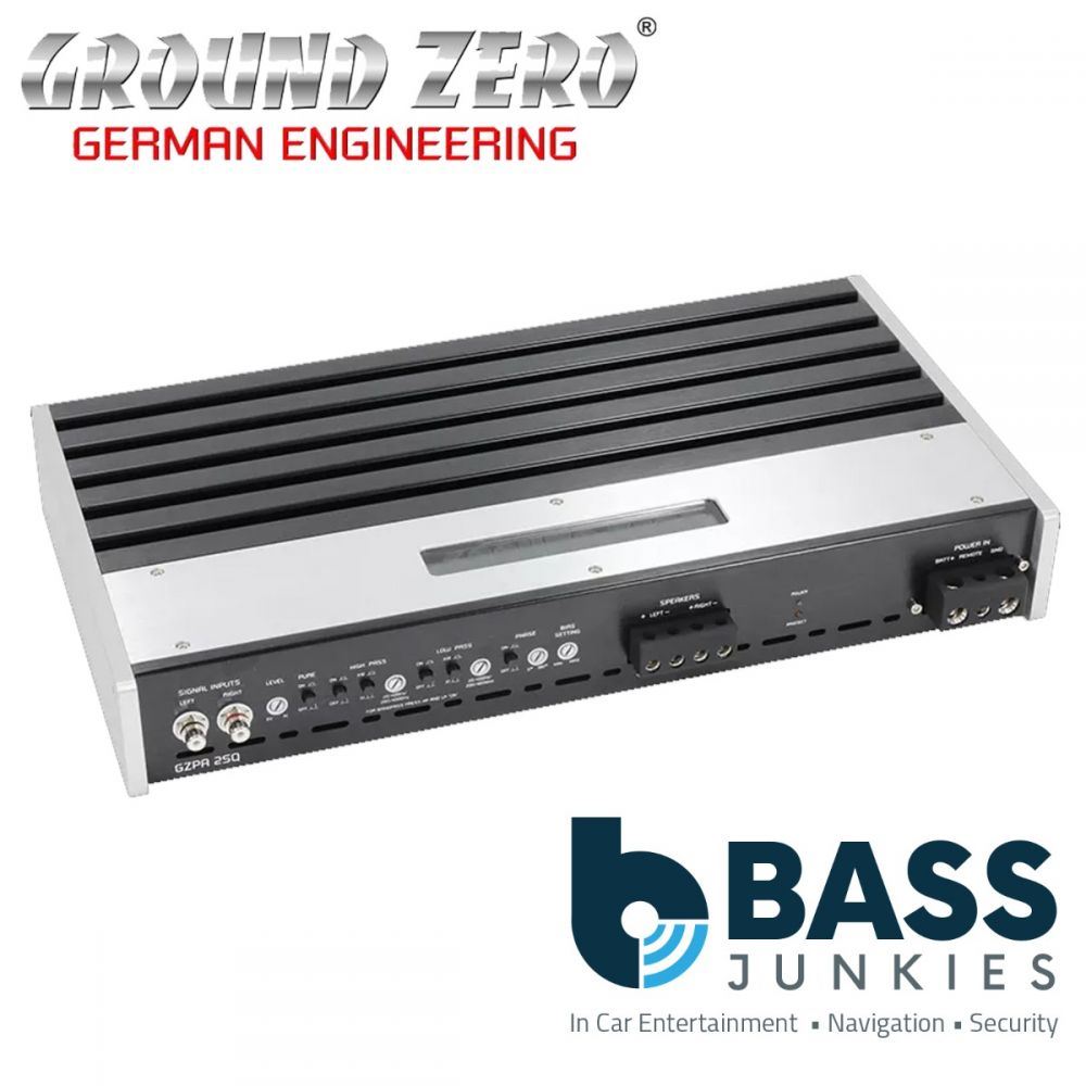 Ground Zero GZPA 2SQ 1000 Watts 2-Channel High Performance SQ Car Amplifier