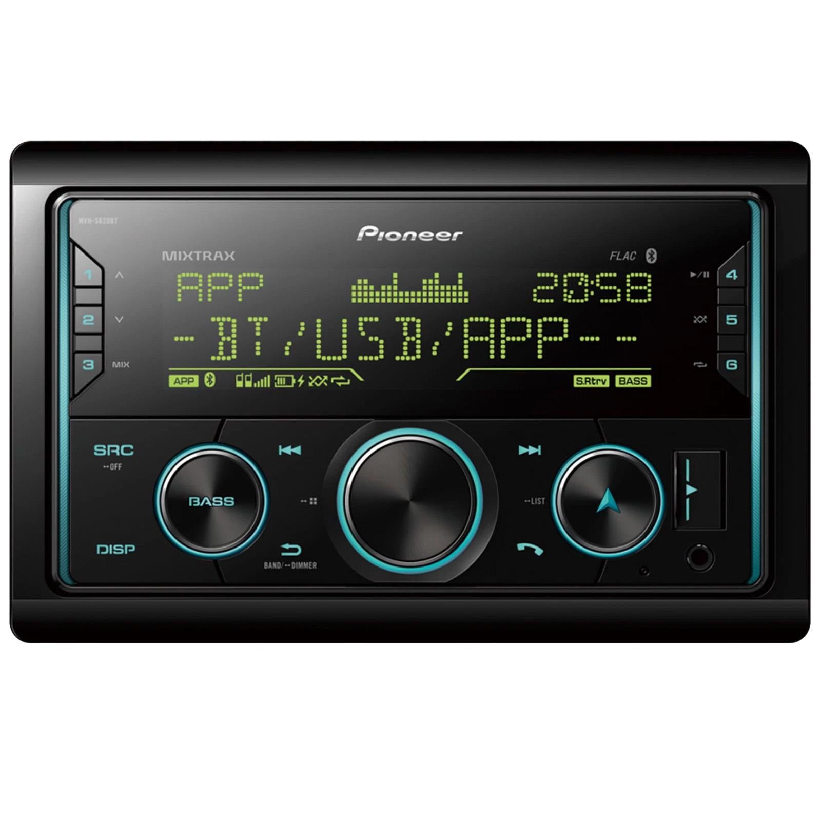 Pioneer MVH-S620BT - Mechless USB AUX iPhone Spotify Bluetooth Double Din Car Stereo