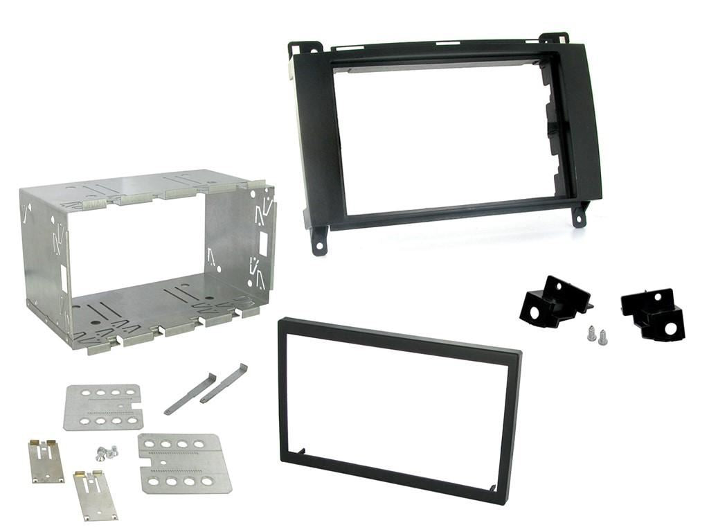 Connects2 CTKMB12 - Mercedes Benz A Class 2004 - 2012 Double Din Fascia & Steering Wheel Interface Installation Kit