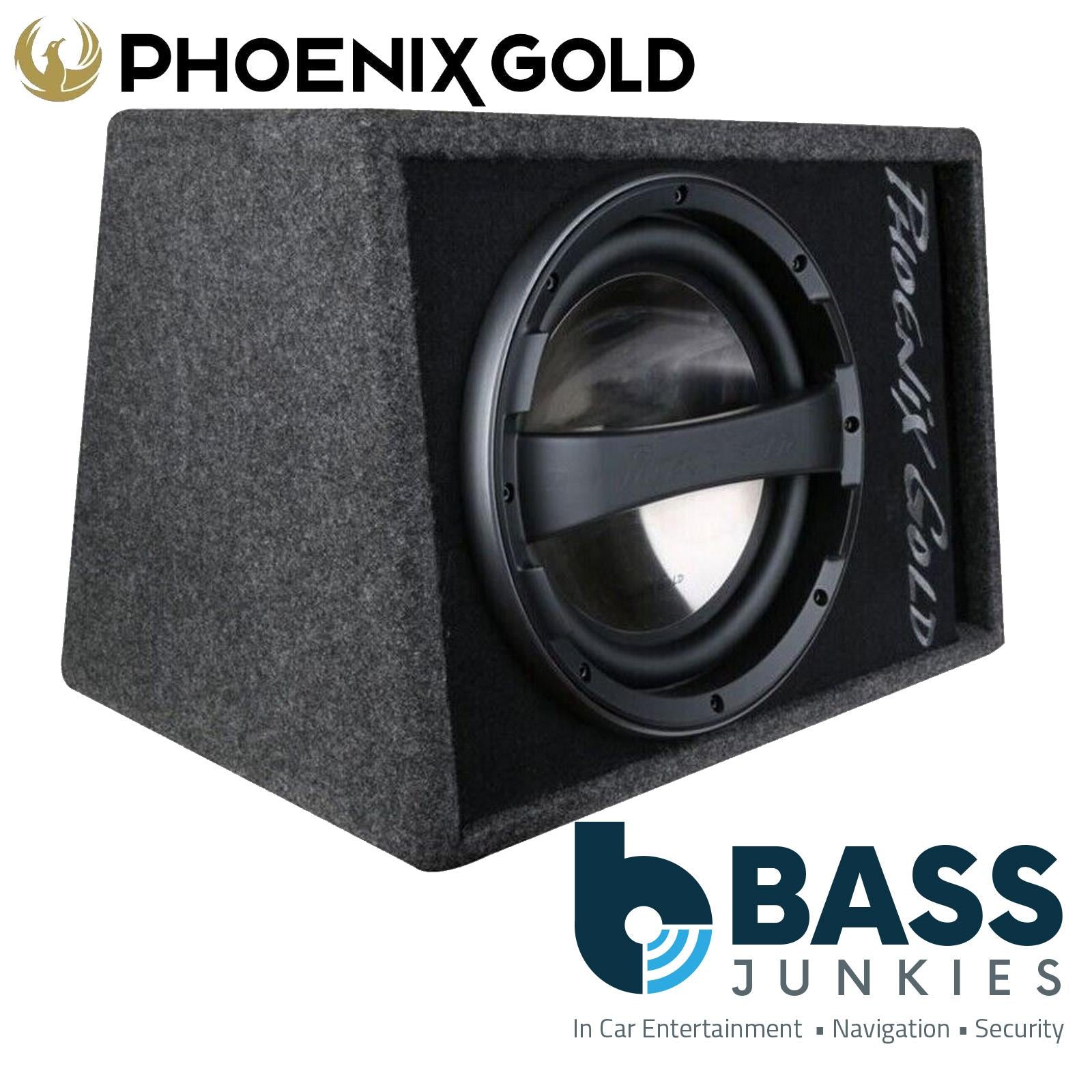 Phoenix Gold Z112AB - Z Series 12" 320 Watts Single Subwoofer Active Amplified Car Enclosure Box