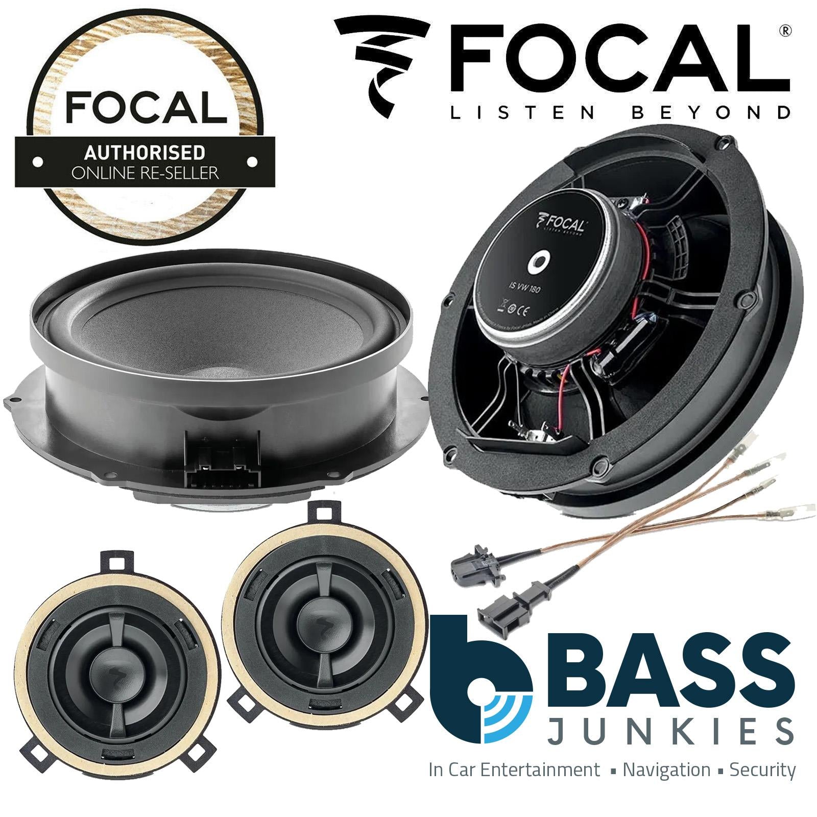 Focal ISVW155 6.1" 2 Way 200W Component Speakers For VW T-Cross 19-21