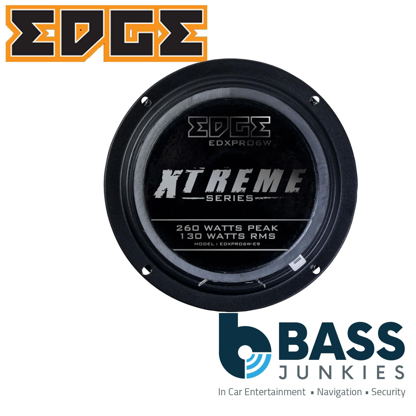 EDGE EDXPRO6W-E9 Extreme series 6 inch Car Midrange, Wideband Edition - Pair
