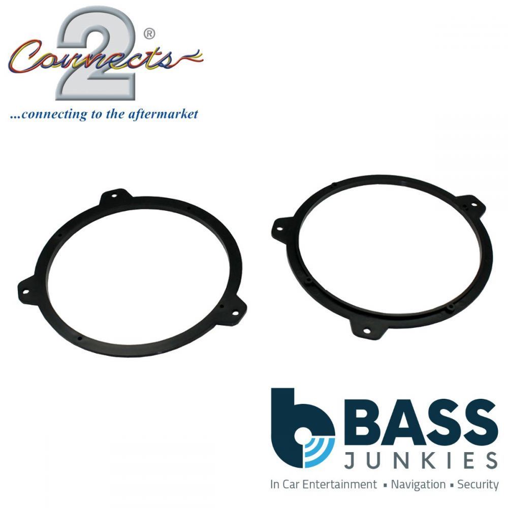 Connects2 CT25BM06 - BMW 3-Series 165mm 16.5cm 6.5" Front Door Rear Shelf Car Speaker Adapter Brackets