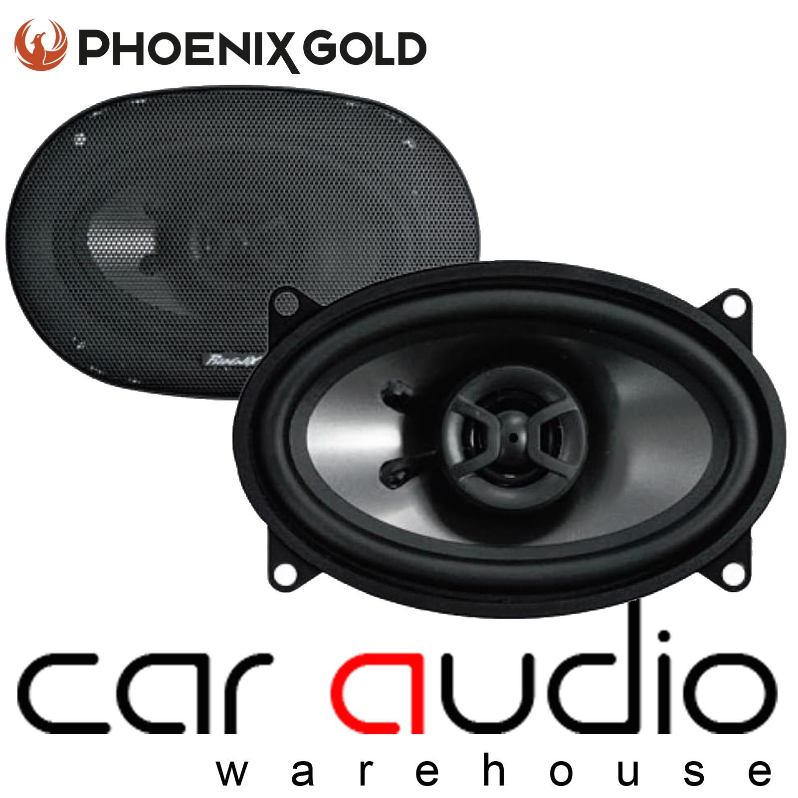 Phoenix Gold Z46CX - Z Series 120 Watts 4" x 6" Inch Oval Door Shelf Coaxial Car Audio Speakers