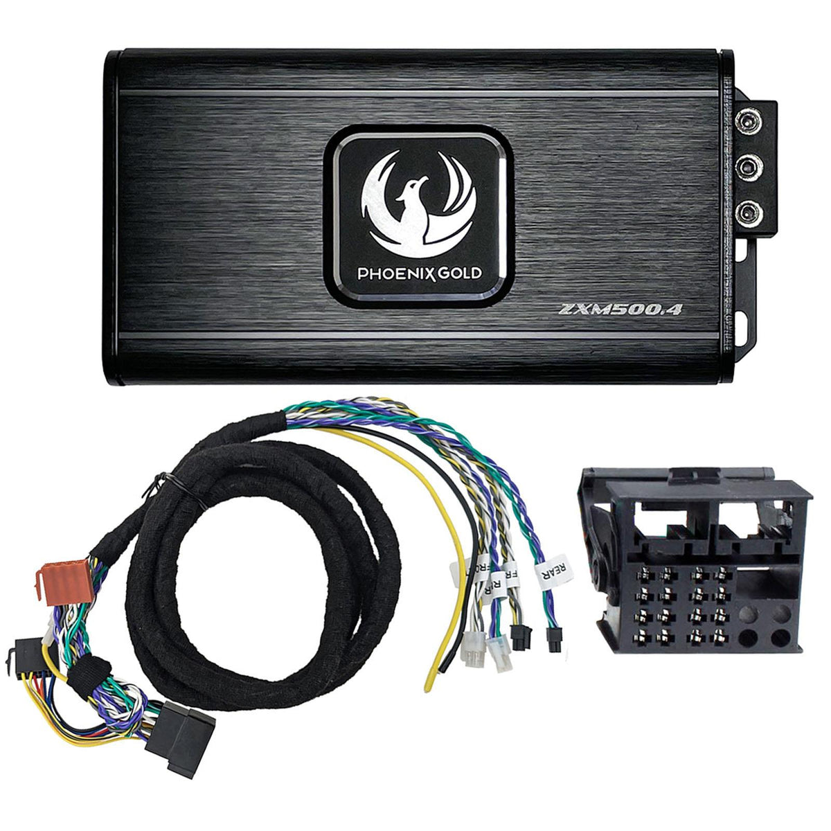 Phoenix Gold ZXMPB1 500 Watts 4 Channel Plug & Play Car Amplifier Kit for BMW