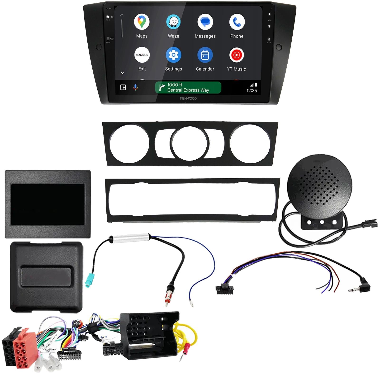 Kenwood 9" CarPlay Android Car Stereo Kit For BMW 3 Series E90 E93 2004-2012