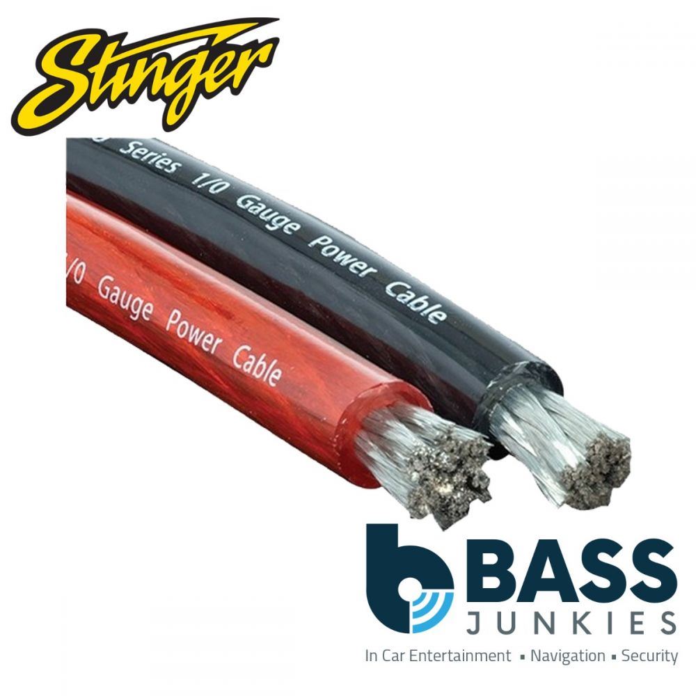 Stinger SPW10TR - 0 AWG Red TRU-SPEC Copper Hyper Twist Ultra Flexible 1 Metre Car Amplifier Power Cable