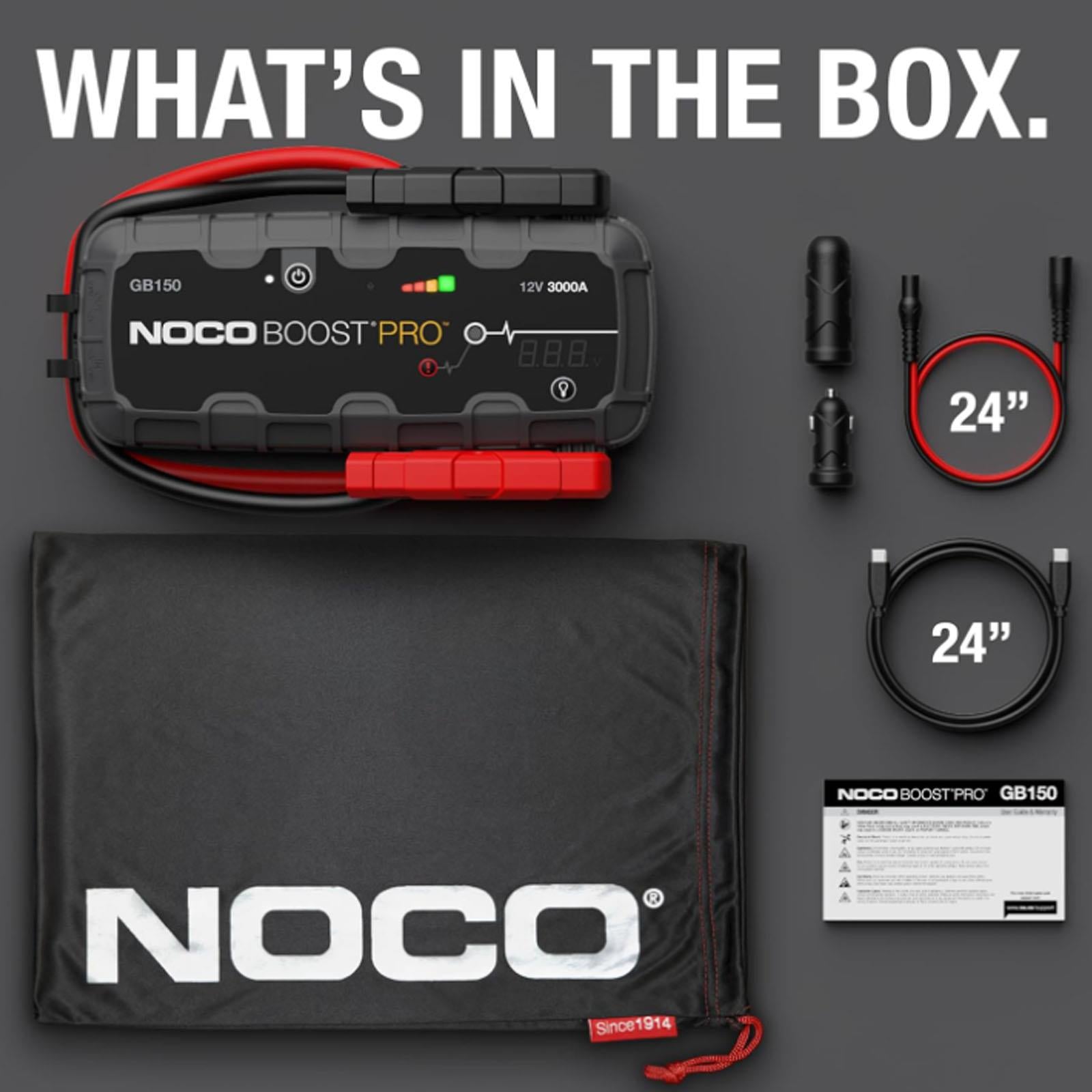 NOCO GB150 - 3000A UltraSafe Lithium Jump Starter Power Bank 12V