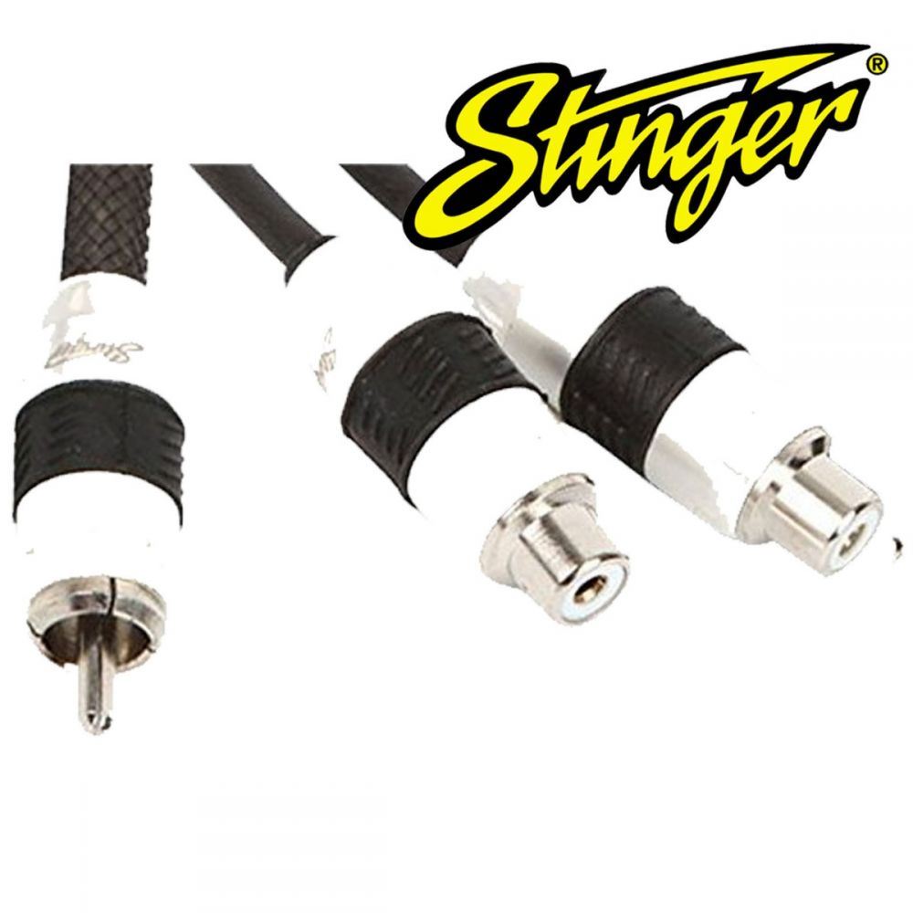 Stinger SI82YF - 2 Female to 1 Male Twisted Silver/Copper Car RCA Phono Y Splitter
