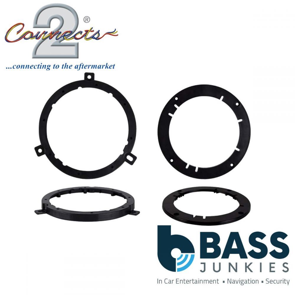 Connects2 CT25CH01 - Chrysler All Models 155mm 15.5cm 6" to 170mm 17cm 6.5" Car Speaker Adapter Brackets