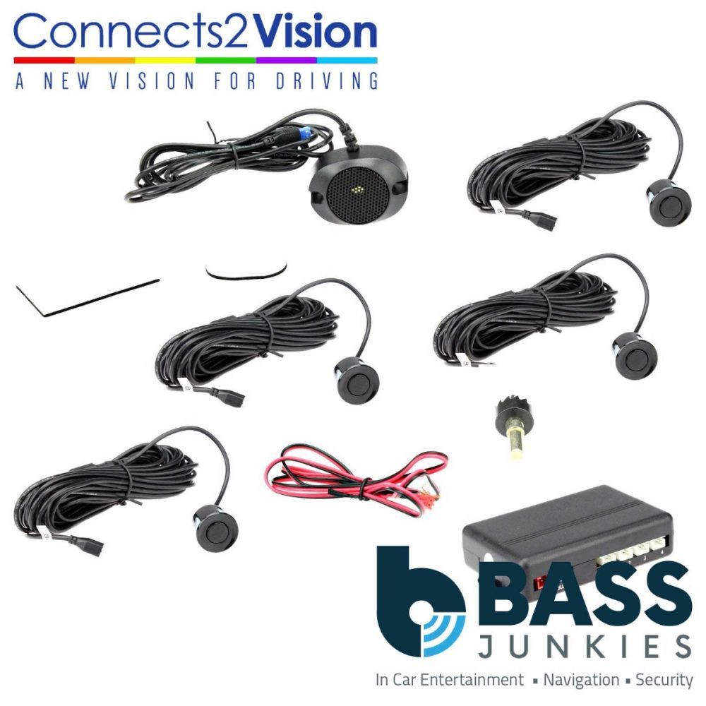 Connects2 PARK-401 - 4 Eye Ultrasonic Parking Sensor Kit with Buzzer