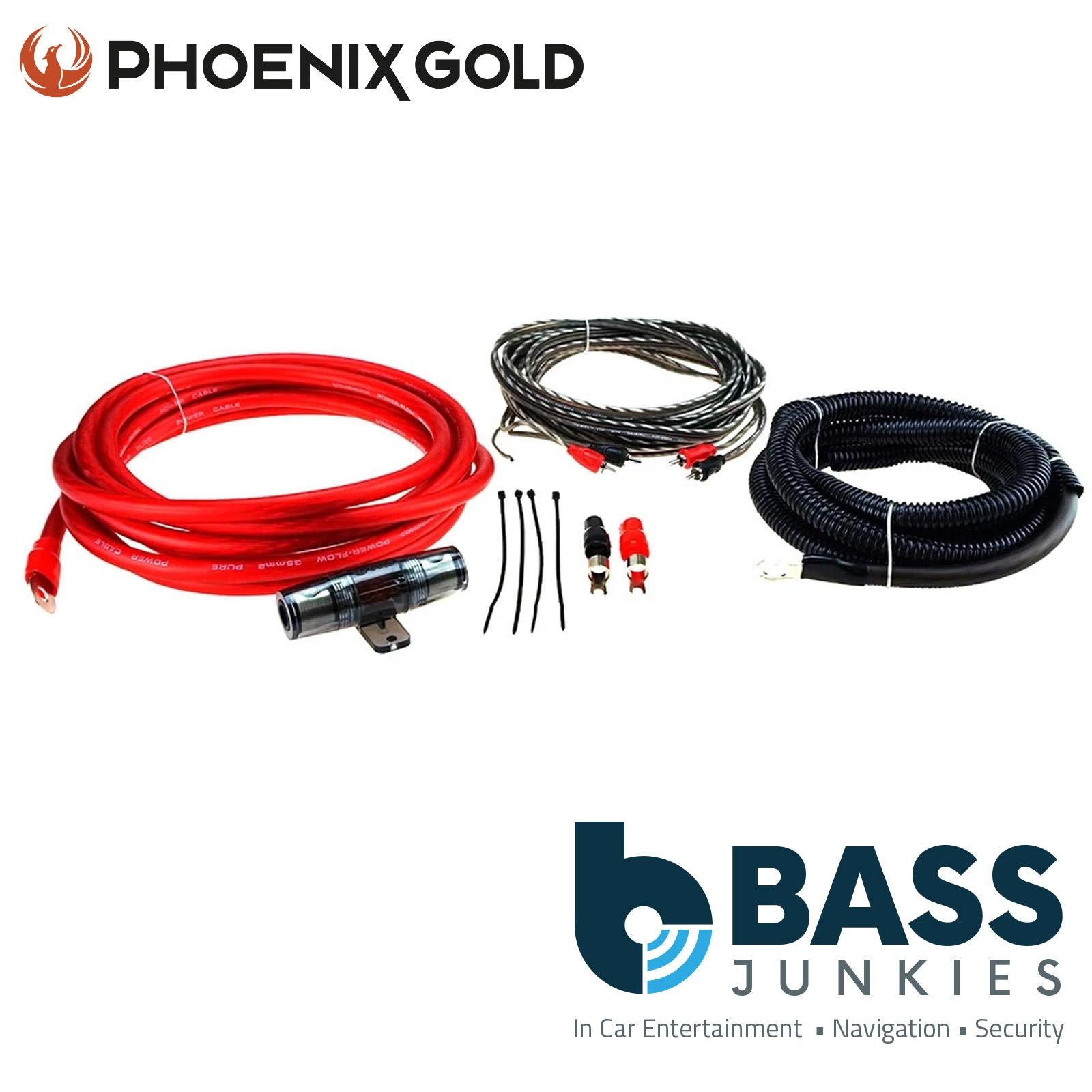 Phoenix Gold ZRK35 – 2000 Watts 2 AWG 35mm² OFC Car Amplifier RCA Wiring Kit