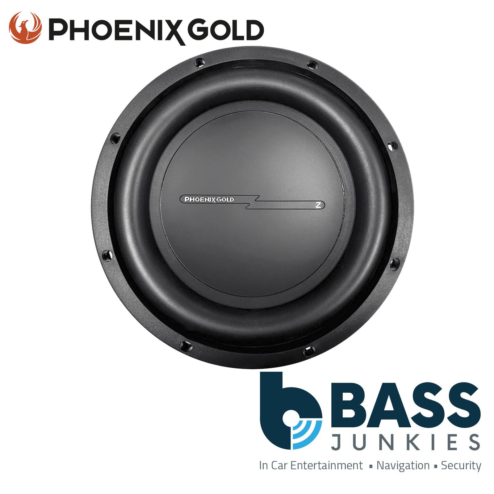 Phoenix Gold Z8S4 - 900 Watts 20cm 8" Inch Single Voice Coil Car Subwoofers (Pair)