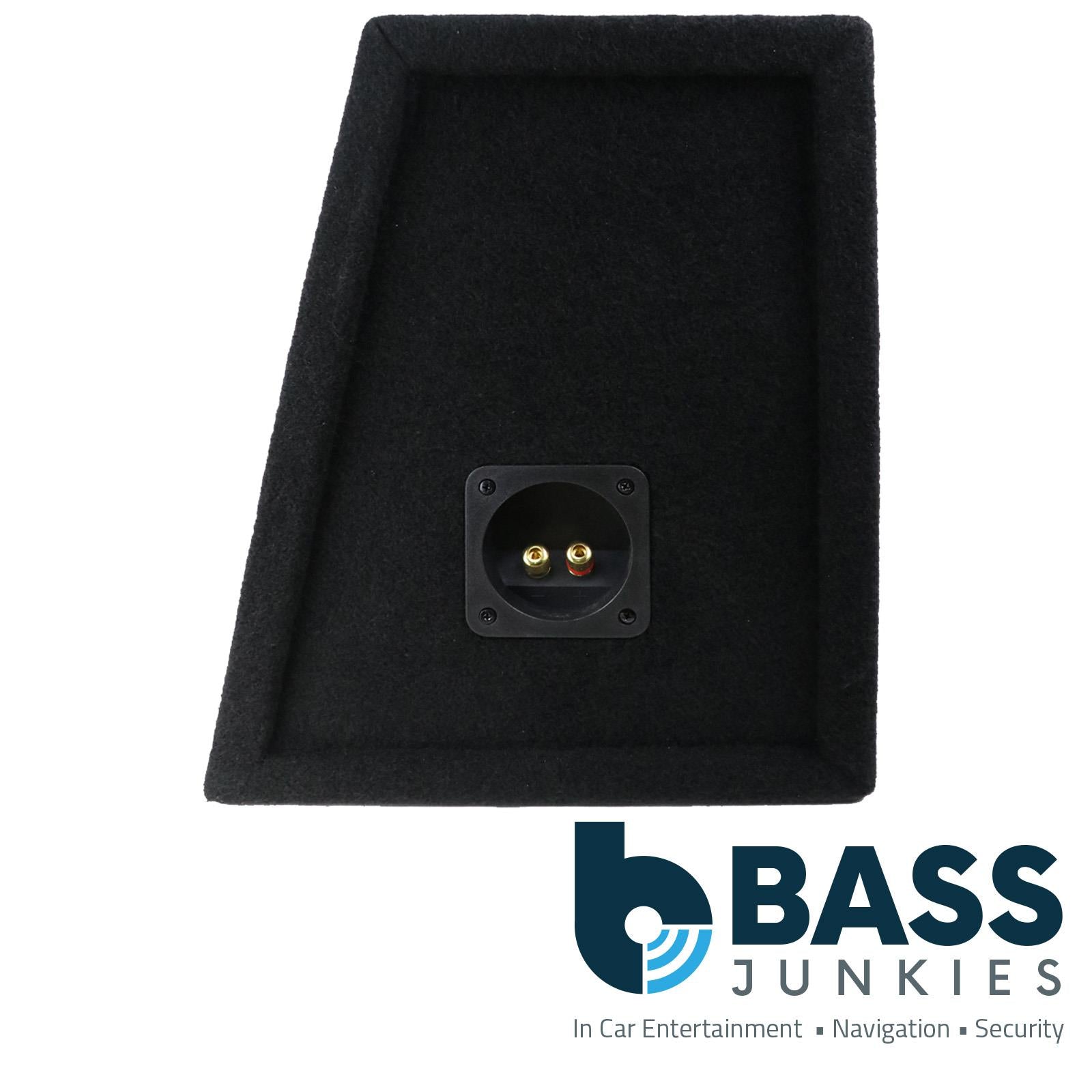 Recoil SUB10SB - Single 10" Inch Sealed Black Carpeted Car Subwoofer Bass Box Enclosure